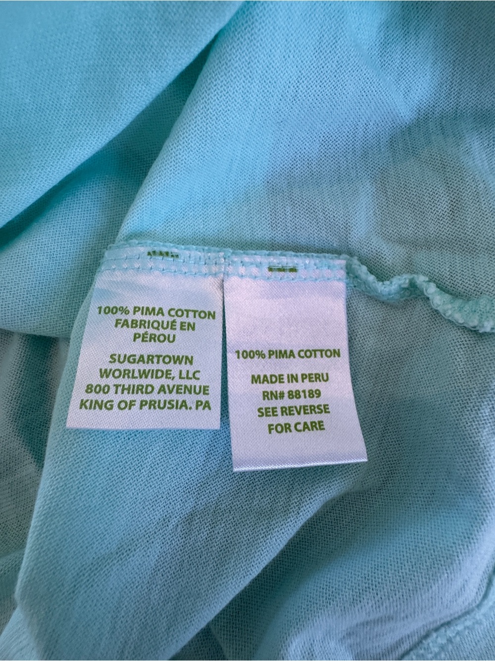 Lilly Pulitzer Light Aqua Pintuck Henley Tunic - Picture 5 of 6